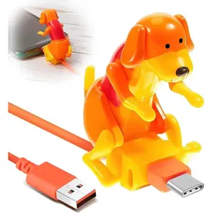 Dog Humping Phone Charger,Dog Phone Charger,Humping Dog USB,Humping/Anxiety Dog Charger Android,Dog Toy Smartphone USB Cable Charger,for iPhone Type-C Various Models Phones(Orange,)
