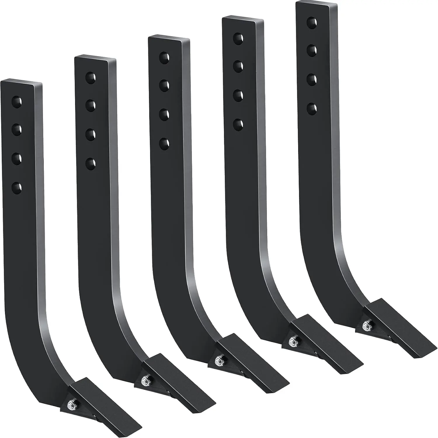 GARVEE Heavy-Duty GARVEE Box Blade for Tractors with 18" Adjustable Ripper Shanks, Anti-Rust Coating, and Simple Assembly for Effective Digging, Plowing, and Grass Leveling with Depth Adjustment Options.