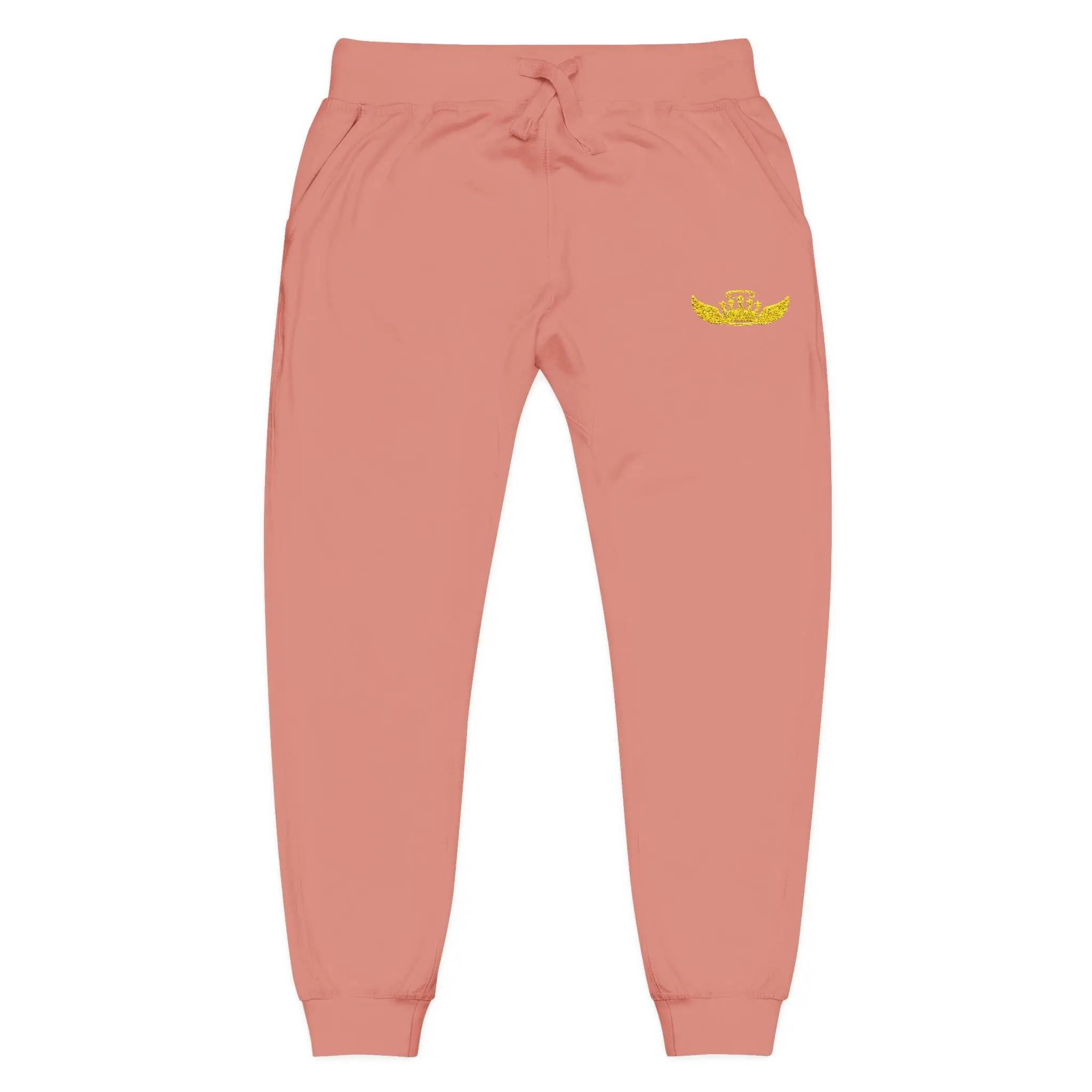 Drip Heaven Lord – Women’s Crown & Wings Fleece Sweatpants (Embroidered Logo)