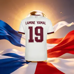 2026 Spain 19#Lamine Yamal and 20#Pedrl Short And Long Sleeve Soccer Jersey Fans Version Breathable