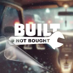 Built Not Bought – JDM Car Decal Sticker