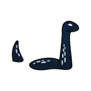 Loch Ness Monster Nessie Embroidered Iron-On Patch
