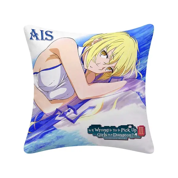 Is it Wrong to Try and Pick up Girls in a Dungeon Ais Anime Throw Pillow Officially Licensed Brand New