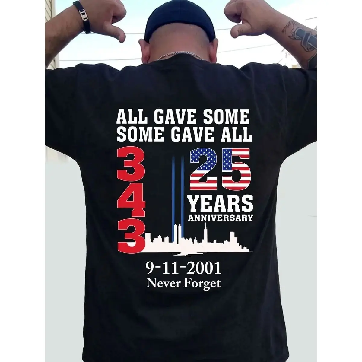 9/11 25th Anniversary Never Forget Remembrance Shirt Sweatshirt Hoodie, All Gave Some Some Gave All Shirt, Grateful To The Firefighters, Police, Rescuer, 9/11 Bravest Tribute Tee, Unisex Sweater Pullover Tee