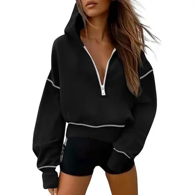 Black Primark Pullover Hoodie Primark Cropped Pull Over TikTok Shop