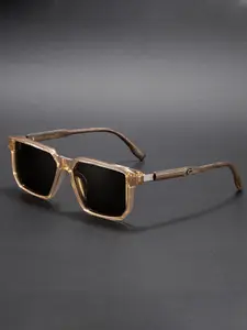 Metal Decor Polygonal Retro Stylish Vintage Thick Frame Glasses Modern Trendy Sunglasses CP Temple Tips Minimalist Versatile Unisex Casual Street Photography Music Festival Travel Party Beach Wedding Photography Prop Gift Choice