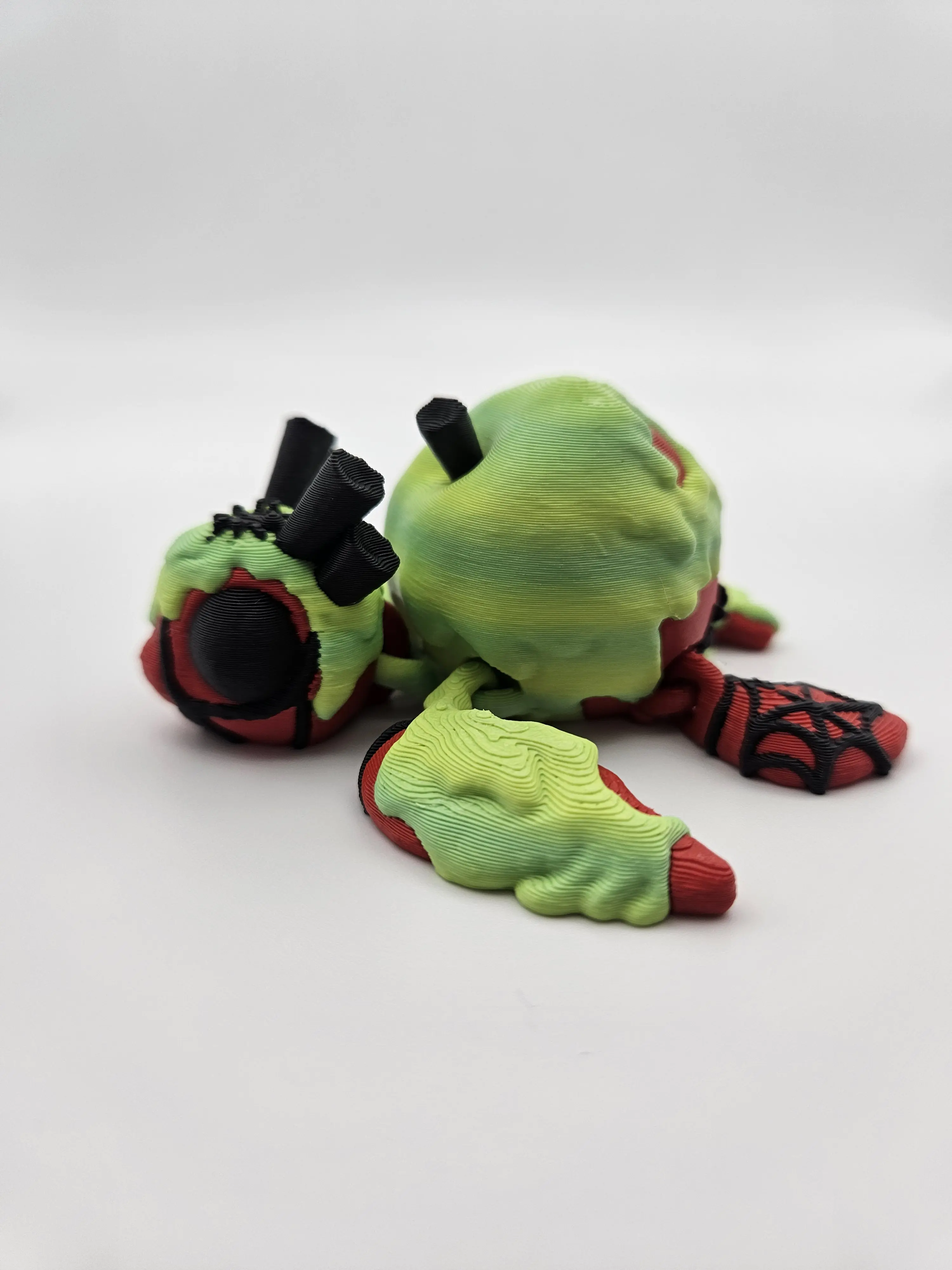 Poison Apple Turtle | 3D Printed Articulating Figurine Great Gift and Desk Figure