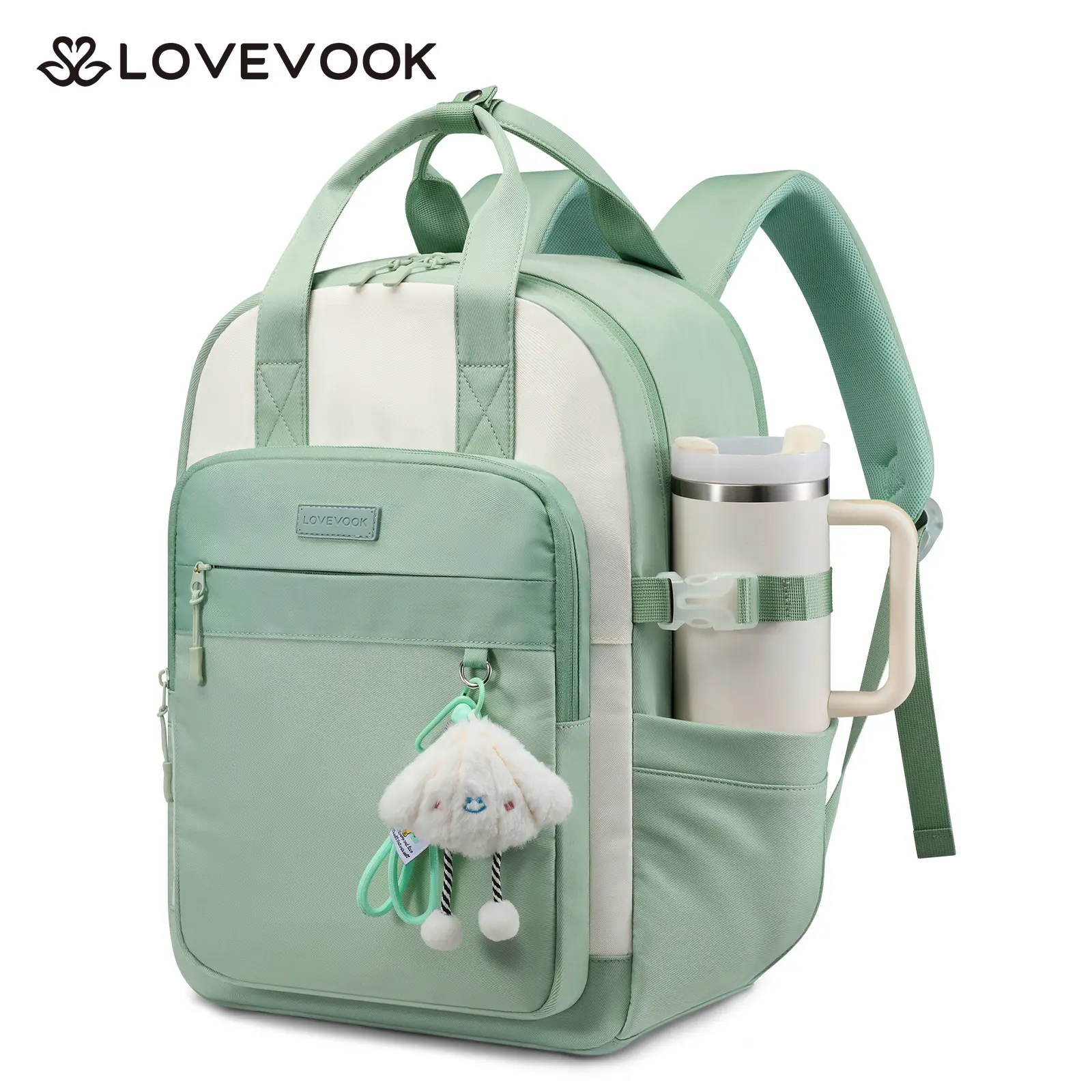 Beige-dark Green-light Green