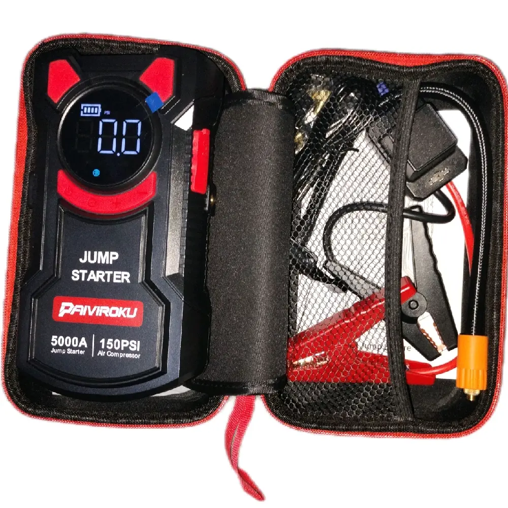 5000 amp portable jump starter and air compressor