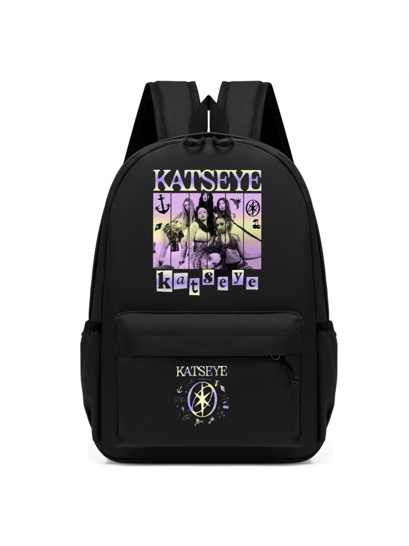 Singer Katseye Music Cartoon Print Kids Backpack School Bag 