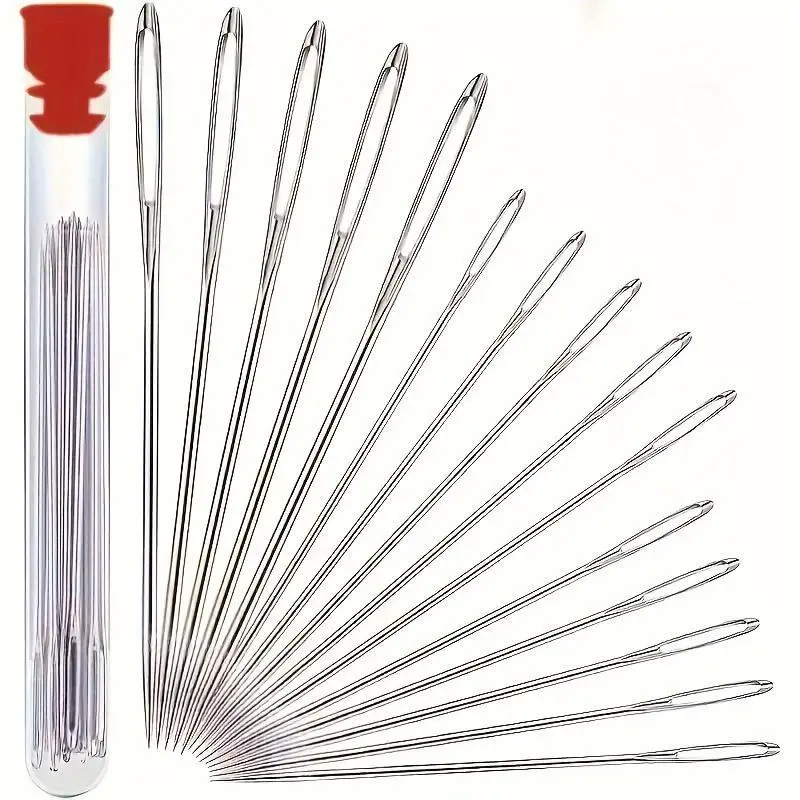 A complete sewing kit, equipped with a storage box, including a handmade DIY sewing needle, thread, as well as a storage box and organizer for accessories, Sewing Supplies