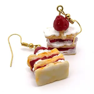 Strawberry Shortcake Resin Earrings