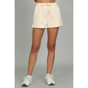 Butter Yellow Drawstring Sweat Short