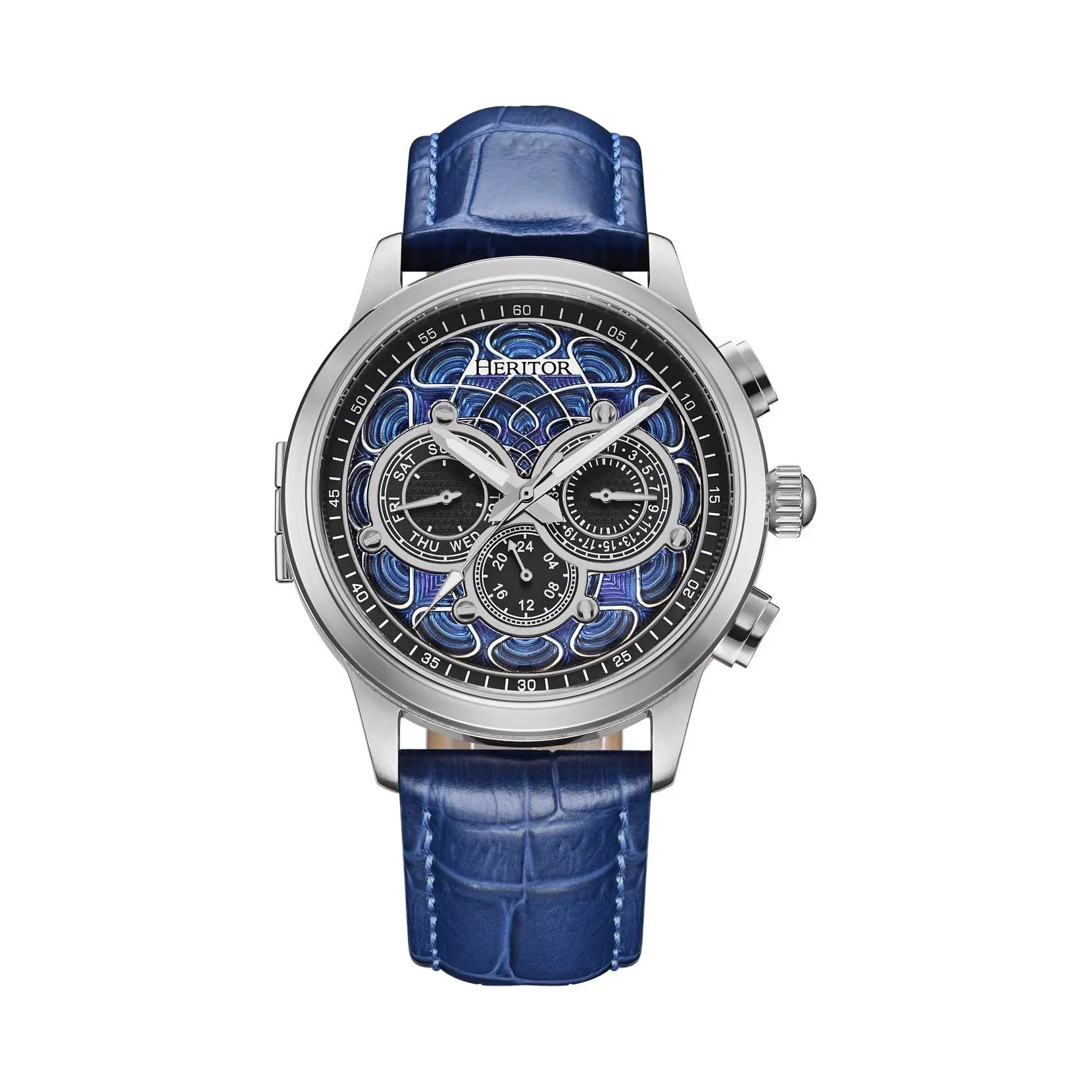 Heritor Automatic Men's Apostle Stainless Leather Band Watch Heritor Automatic Men's Apostle Stainless Leather Band Watch