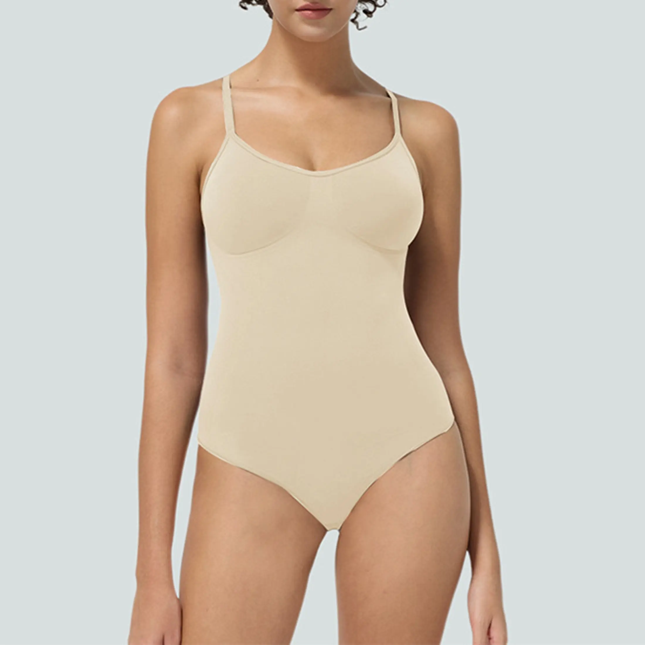 Women's Bodysuit Tummy Control Shapwear Adjustable Strap Sculpting Body Shaper Camisole Lingerine Body Suits Corset Waist Cincher Minimalist Womenswear Shapewear