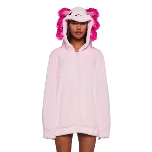 Axolotl Faux Fur Hoodie