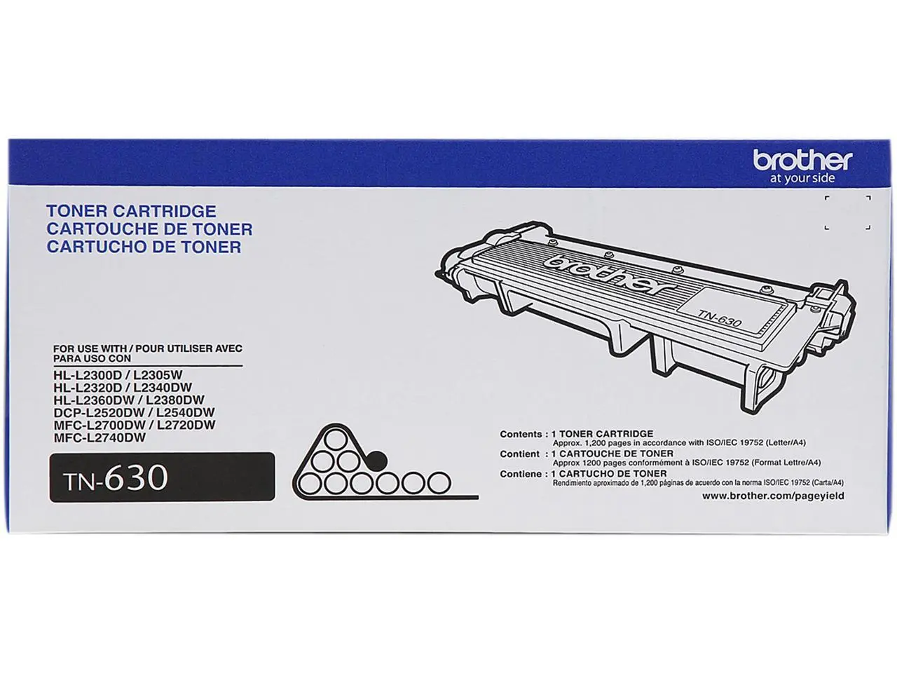 Brother TN630 Toner Cartridge - Black Brother TN630 Toner Cartridge - Black