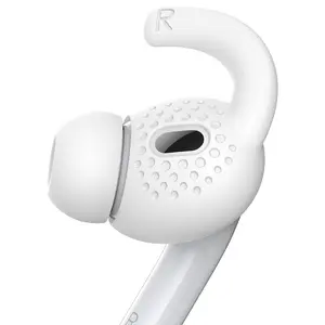 Gcioii 3 Pairs for AirPods Pro 2 Ear Hooks Covers [Added Storage Pouch] Anti-Slip Accessories Compatible with Apple AirPods Pro 2nd Generation (White)