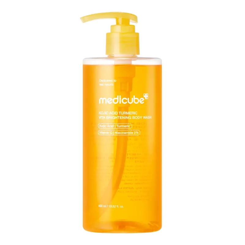 [medicube] Kojic Acid Turmeric Vita Brightening Body Wash | For Troubled Skin, Uneven Skin | K-Beauty Gentle Cleanser, Body Wash, Korean Skincare