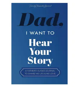 Father Story Notebook, Dad I Want To Hear Your Story, Emotional Memory Journal For Dad Gift