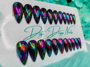 Oil Slick - Perfect for Any Occasion - High-Quality Material Iridescent Glitter Hard Gel