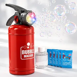 Fire Extinguisher Bubble Machine Toy for Kids – Fun Light-Up Bubble Blower for Outdoor Party & Summer Play