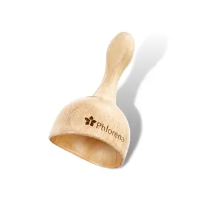 Phlorena Wood Therapy Massage Cup - Natural Wellness for Body Sculpting & Relaxation, Eco-Friendly Wood, Ergonomic Design, Enhances Lymphatic Drainage, Cellulite Reduction, Versatile & Portable