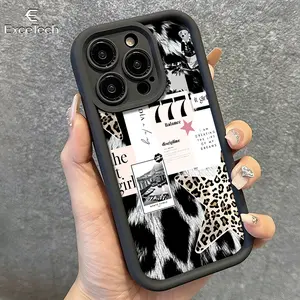 Y2K Leopard & Cow Print Collage Phone Case for iPhone17Pro Max/11/12/13/14/15/16/17/XS and Compatible with the Samsung Galaxy S26 Ultra/S25/S24/S23/S22 series; features a precision-cut design for a snug fit, providing comprehensive protection.29