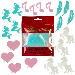 Tanning Sticker Sun Kissed Set | Version Three 5 Unique Pieces