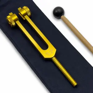 272.20 Merkaba Soul Star/Soul Purpose (8th) Weighted Tuning Fork for Healing and Manifestation- Sound Healing and Biofield Harmonization - Sound Therapy Tools, Sound Healing Instruments - Gold