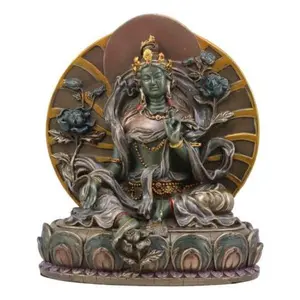 Arya Green Tara Tibetan Buddha Statue Khadiravani Bodhisattva Jetsun Dolma Decor