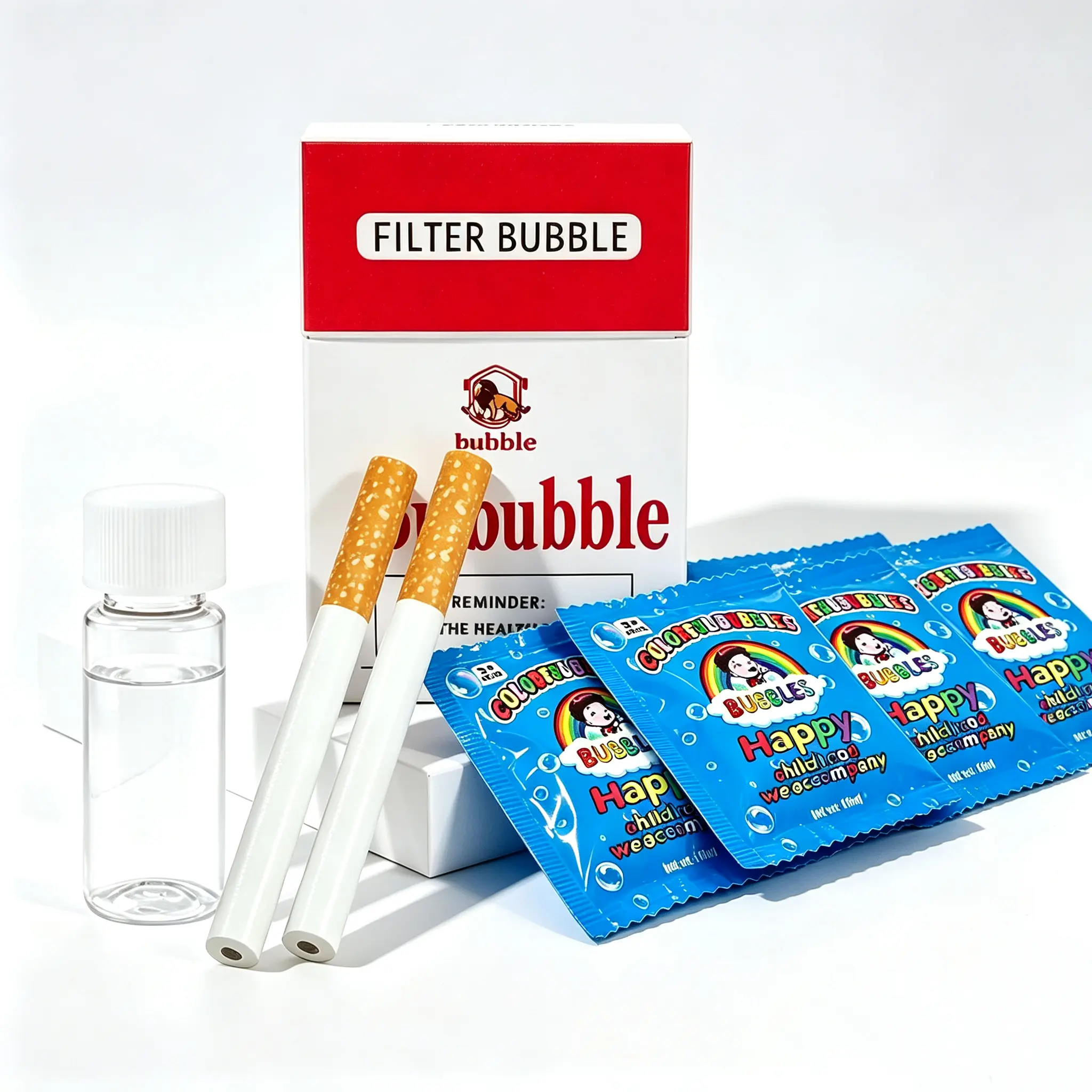 SummerVibes Mini Handheld Bubble Maker with Bubble Wands, Sensory Stress Relief Toy, Festive Party Accessory, Unique Whimsical Gifts for Adults, Travel-Friendly Home Item