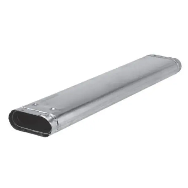DuraVent 4BVO36 Conventional Type B Oval B-Vent Pipe, 4 x 36 in, Galvanized for Fireplaces, 2" x 4" Chimney Compatibility