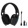 Attack Shark L90 Ultralight RGB Wireless Gaming Headset with Plug-in Microphone,B T 5.3/2.4G/USB, Noise Cancelling with Detachable Microphone,HiFi Stereo,Foldable,Customize via Software for Laptop/Cellphone/PS4/PS5/PC/Xbox