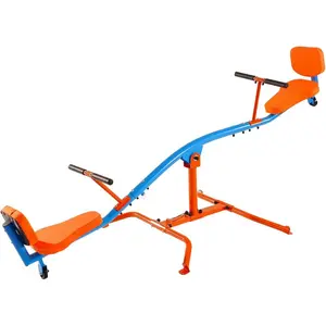 VEVOR Seesaw Teeter Totter for Kids Outdoor, 100 lbs Load Capacity per Seat, Sit and Spin Teeter Totter with 4-Prong Support Legs, Playground Equipment with Swiveling 360 Degrees Rotating for Aged 3+VEVOR Super Brand Day