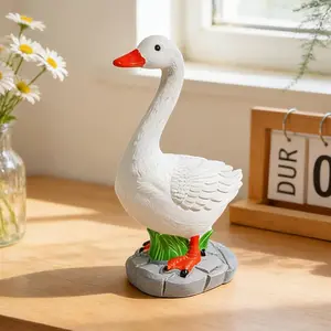 Desk Goose Figurine 7 Inch Desk Goose Statue for Office Table Home Decoration