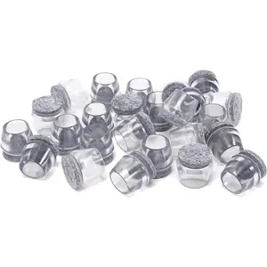 Chair  Floor Protectors, Felt Furniture Pads  Chair  Caps Round Hardware Floor Protectors (5/8", 20 Pack)