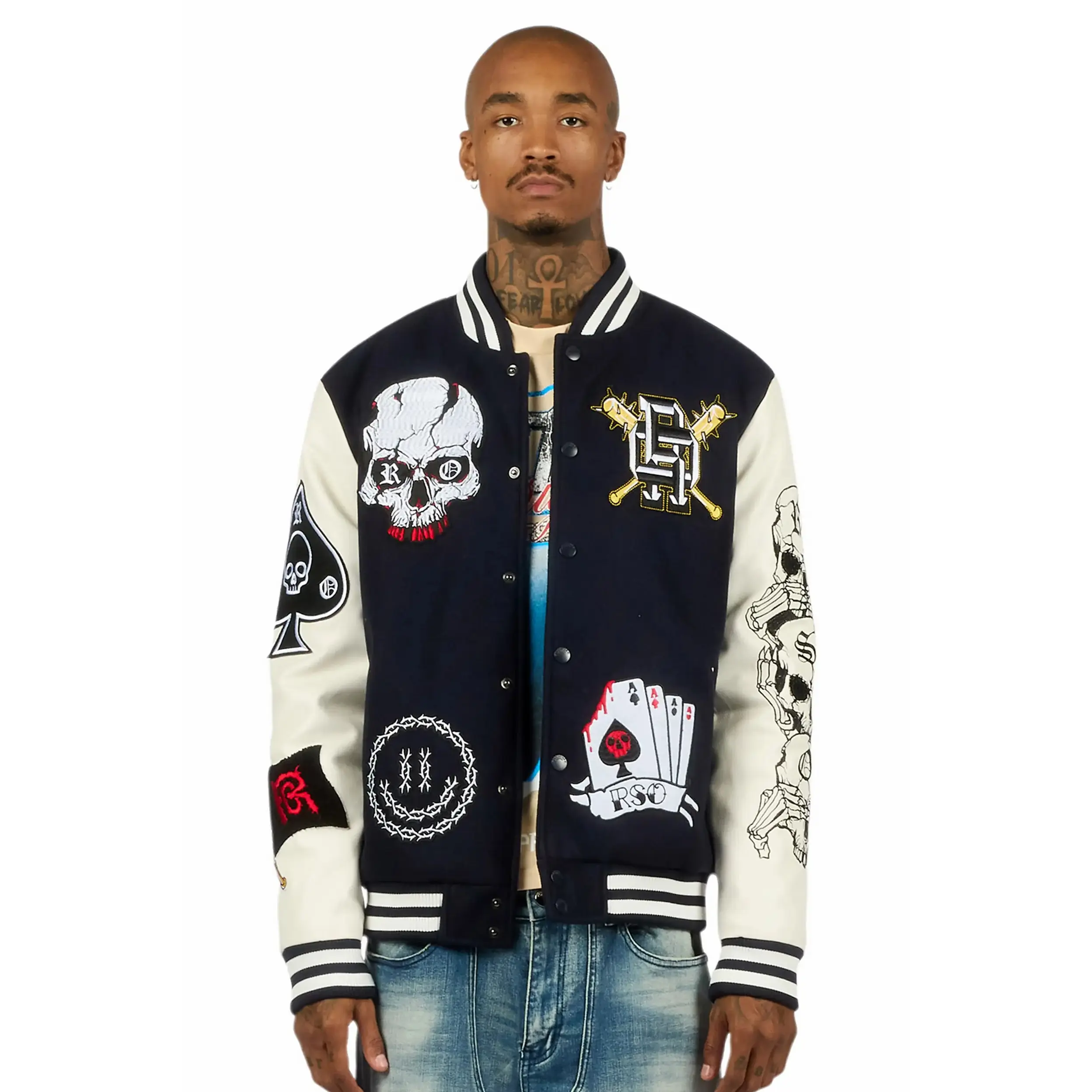 Blaze Navy Varsity Jacket Blaze Navy Varsity Jacket