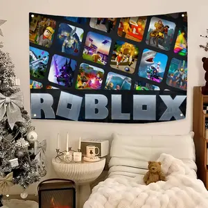 ROBLOX Flags Flag - Ultra Soft Skin-Friendly Machine Washable Fade Resistant Banner | HD Print Lightweight Durable Wall Hanging Tapestry Outdoor Indoor Garden Flag