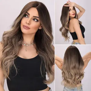 SMILCO/26-inch | Ombre Brown Loose Wave without Bangs  | SM458