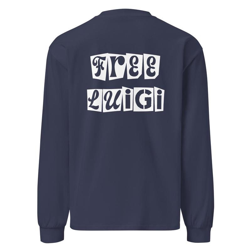 Free Luigi - Premium Long Sleeve Cotton Tee (Unisex)