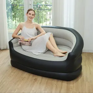 Inflatable Sofa, Portable Air Mattress, Foldable Camping Inflatable Recliner, Outdoor Camping Air Sofa, Inflatable Sofa Bed for Outdoor Camping, Modern Sleeper Sofa