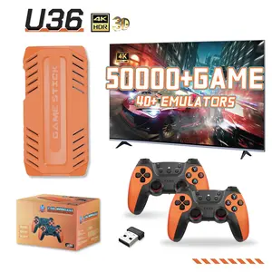 Premium New U36 Home Game Console: HD 2.4G Wireless Retro PSP X2 Pro TV System, Plug-and-Play Video Game Stick Dual Gaming