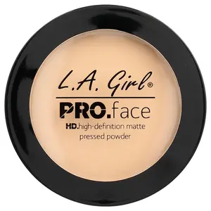 L.A. Girl PRO.face Matte Pressed Powder, GPP604 Creamy Natural, 0.25 oz (7 g)