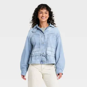 Women's Cinched Denim Jacket - Universal Thread