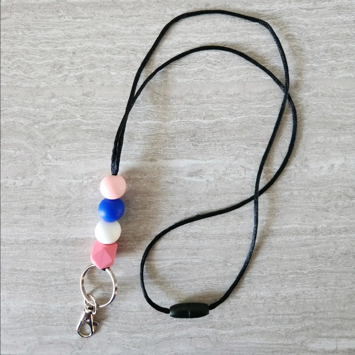 Silicone Beaded Lanyard