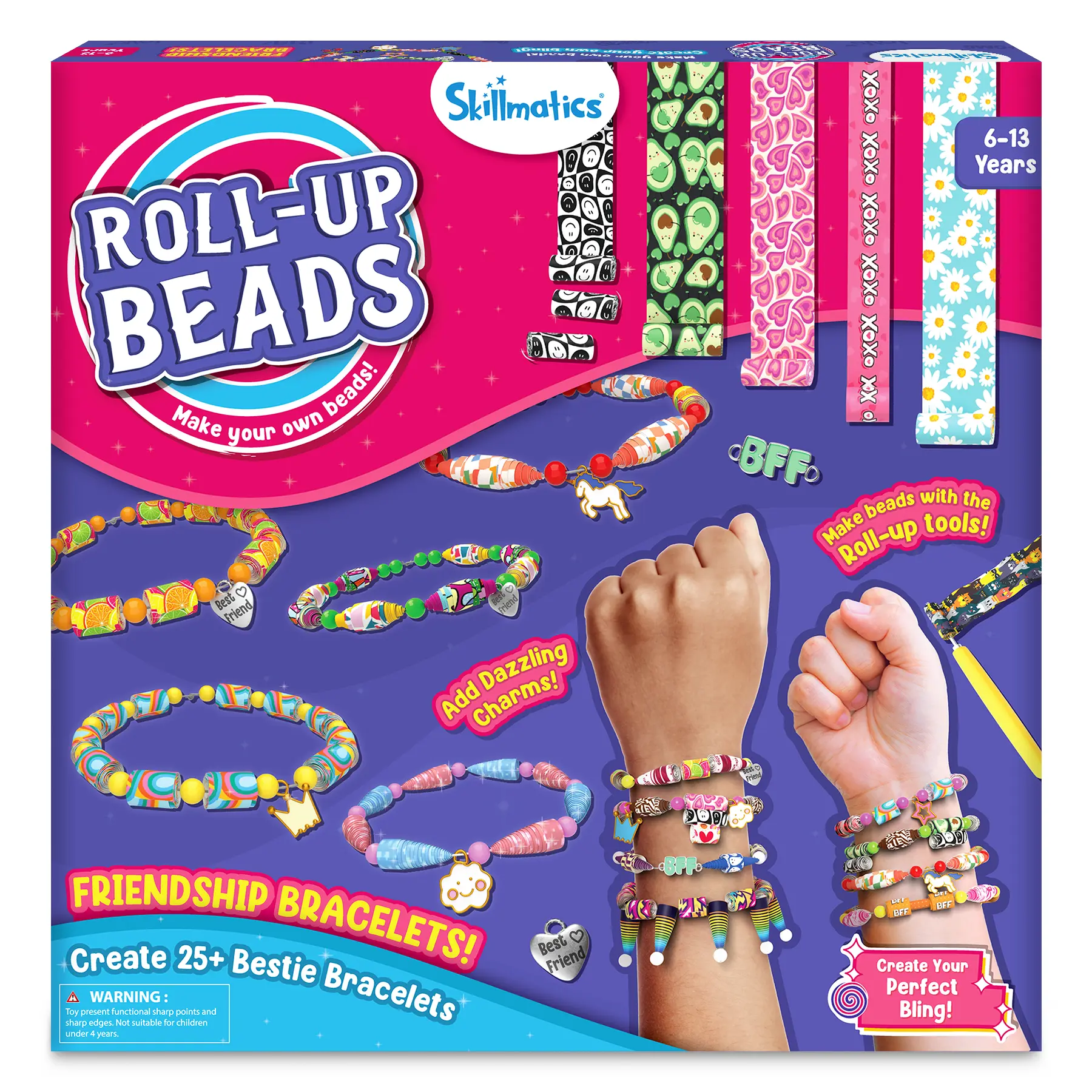 Skillmatics Roll-up Beads - Art & Craft Activity, Jewelry Kit, DIY Craft Kits, Gifts for Kids Ages 6 to 13 Skillmatics Roll-up Beads - Art & Craft Activity, Jewelry Kit, DIY Craft Kits, Gifts for Kids Ages 6 to 13