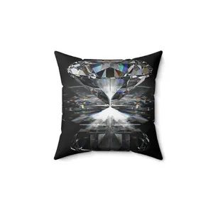 Diamond Sparkle Decorative Pillow, Home Decor, Luxurious Accent Cushion, Gift for Her, Glamorous Living Room