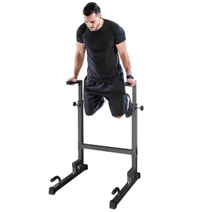 Dip Stand, Pull Up Bar Station, Power Tower, Heavy Duty Parallel Bar for Tricep Dips, Pull-Ups, Push-Ups, L-Sits