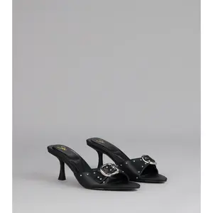 Dress It Up Buckle Stiletto Heels